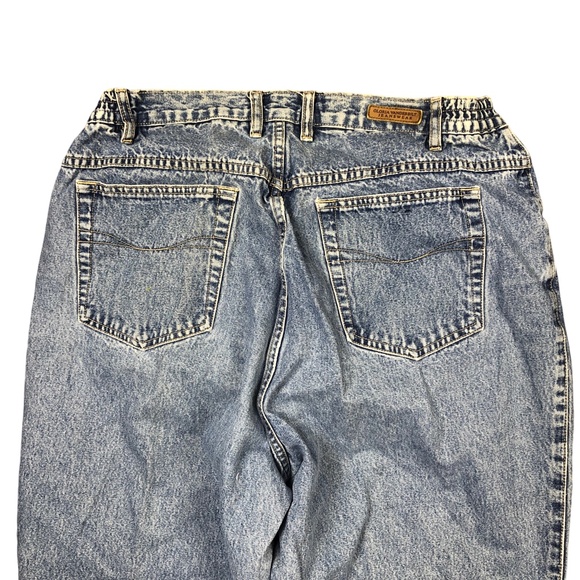 Gloria Vanderbilt Vintage 90s Baggy Mom Denim Blue Jeans Womens Medium 16W - Picture 5 of 6